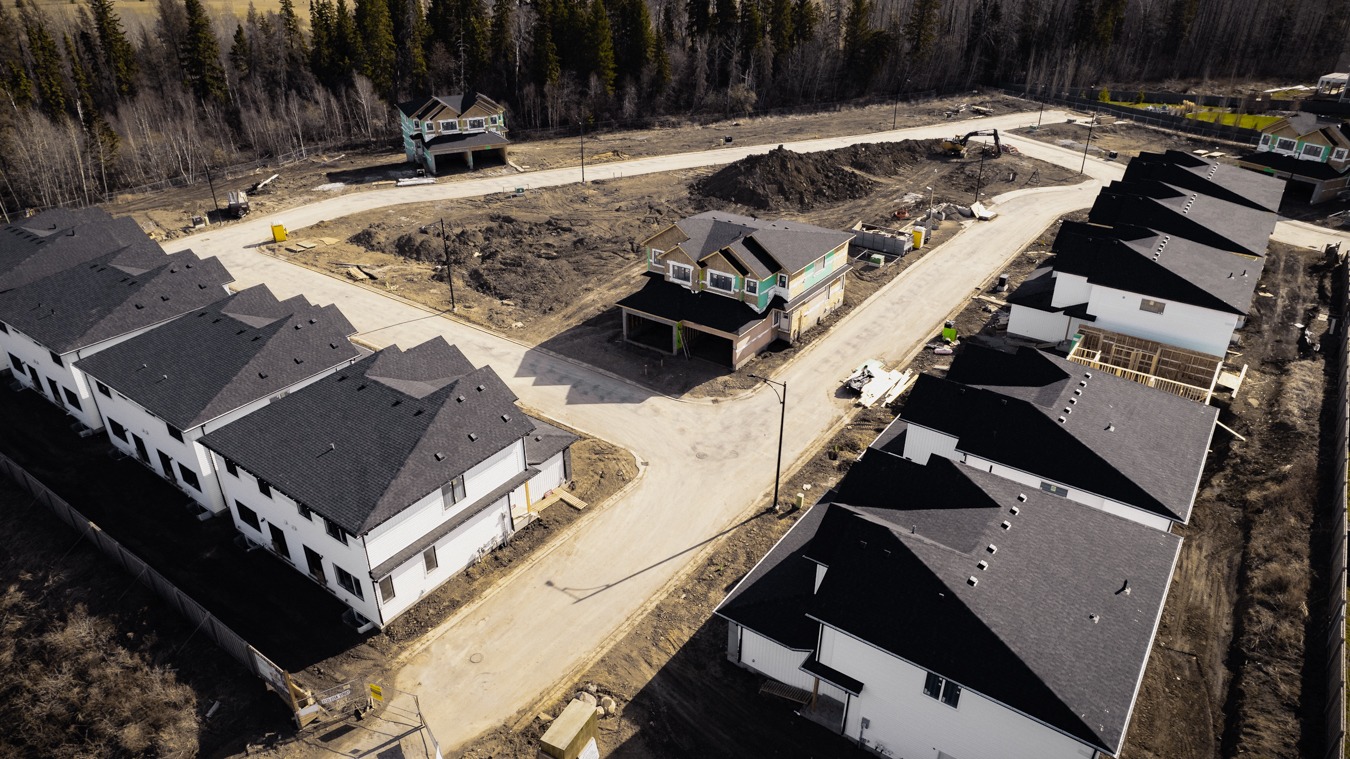 Drone Photograph of a residential construction site